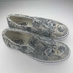 Vans Classic Slip-On Cheetah Shoes Women's 7.5 Kenya Edition Skate Sneakers